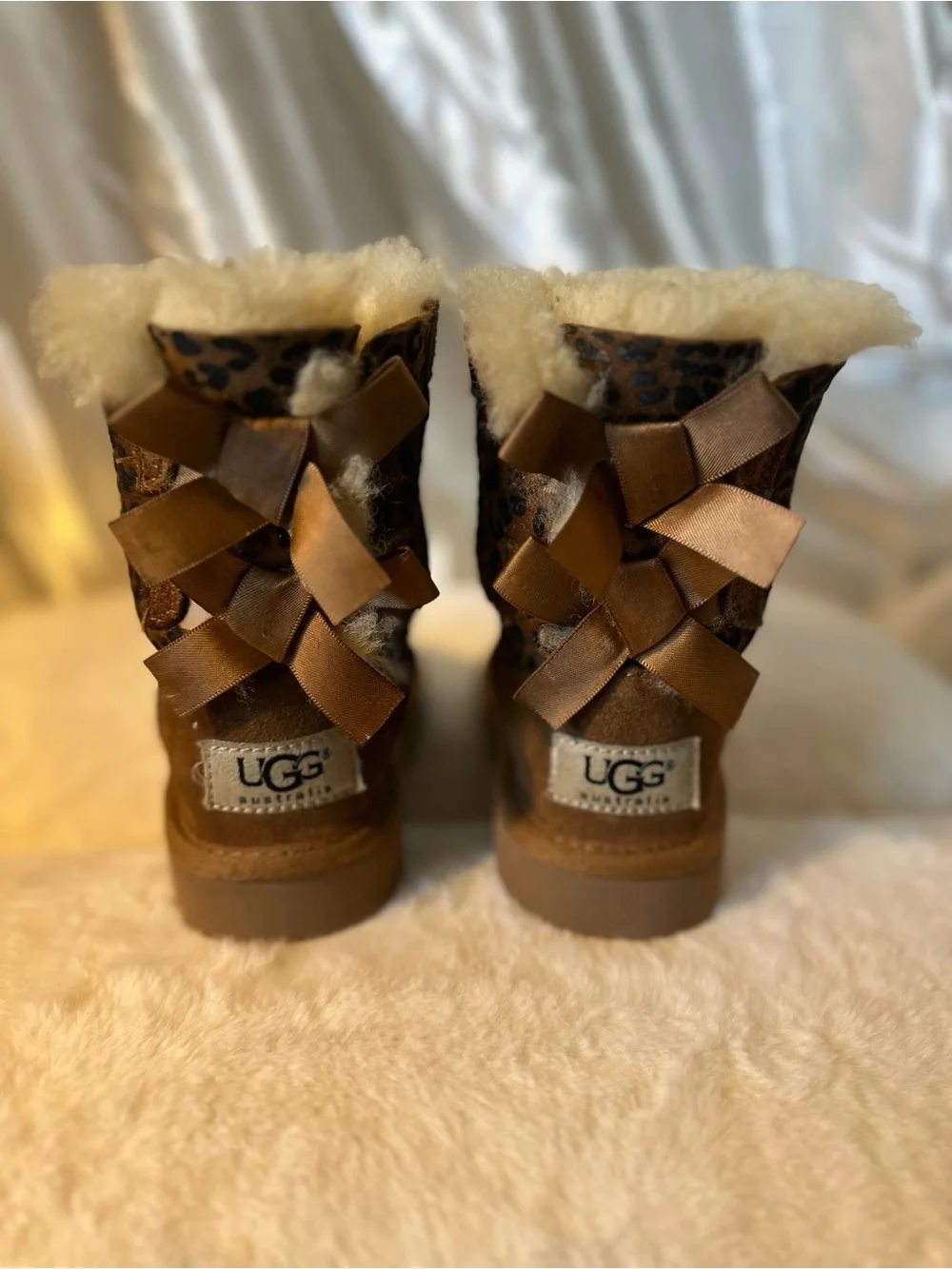 UGG Kids Brown Leopard Print Boots |Toddler 6